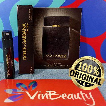 Vial Parfum OriginaL Dolce &amp; Gabbana The One EDP Intense 0.8 ml For Men Murah