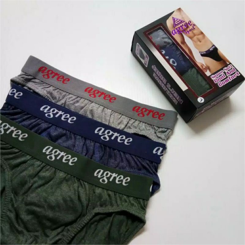 Celana dalam pria Agree 2321 Harga 3pcs