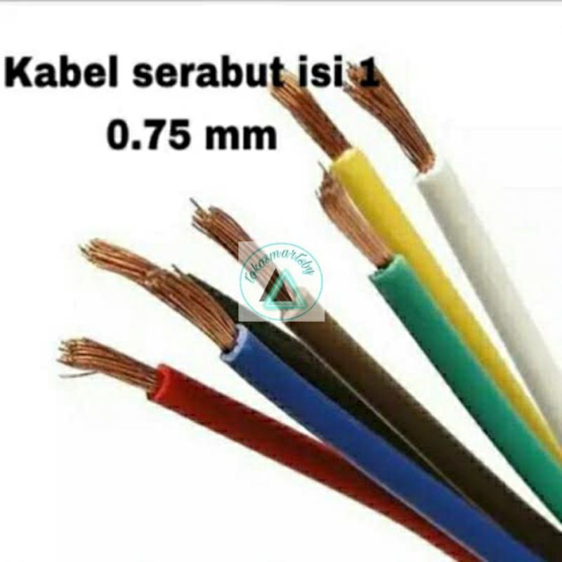 Kabel Serabut NYAF 0.75 mm / Kabel Listrik Jual Meteran