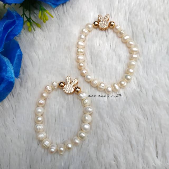 Gelang couple mutiara air tawar ibu dan anak