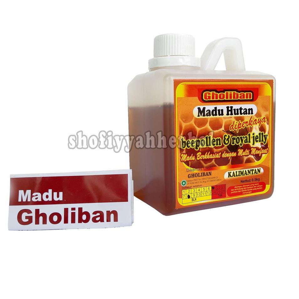 

R3stok lagi Madu Hutan SUPER Kalimantan Gholiban Plus Bee Pollen Dan Royal Jelly 500 gram |O3Z 007 .