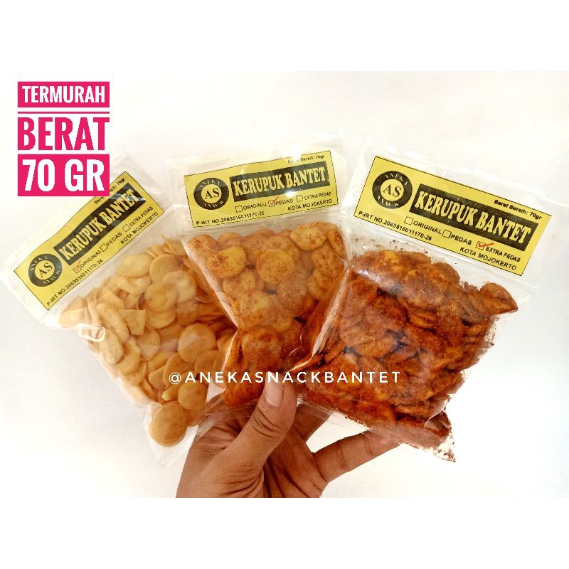 

( TERLARIS ) Kerupuk udang bantet / Bantat khas Mojokerto •