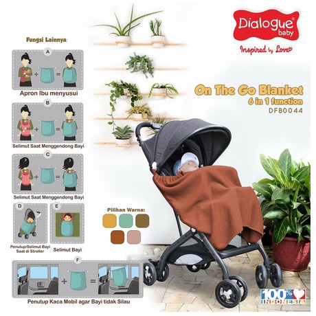 DIALOGUE Baby On The Go Blanket 6 in 1 Function DFB0044 - JB