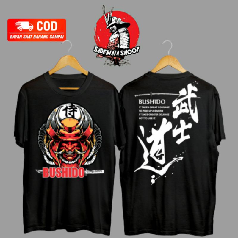 KAOS DISTRO PRIA T-SHIRT SAMURAI JEPANG