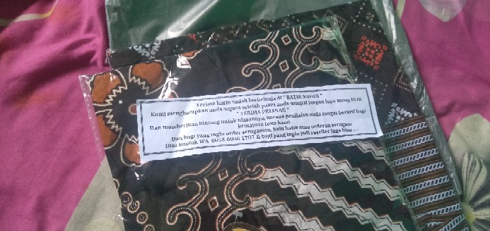 Hem Batik Pria Pendek Lawasan Sogan/pari Sulur/parang Black