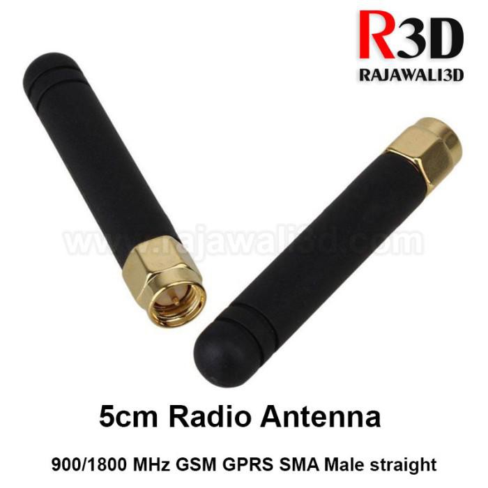 Radio Antenna 5cm 900-1800Mhz GSM Gprs Male Straight