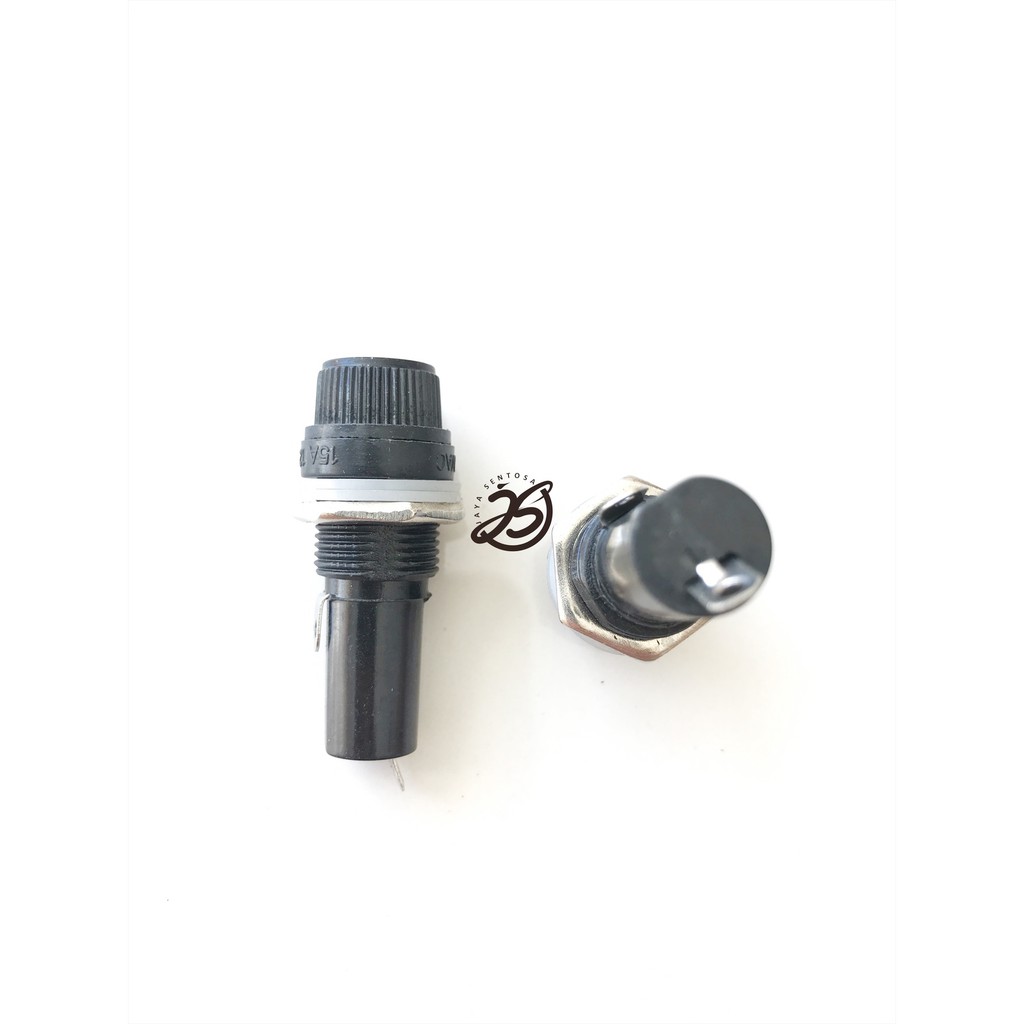 FUSE HOLDER BESAR 6x30mm (1bh) MURAH DUDUKAN TEMPAT SEKRING KACA BIASA