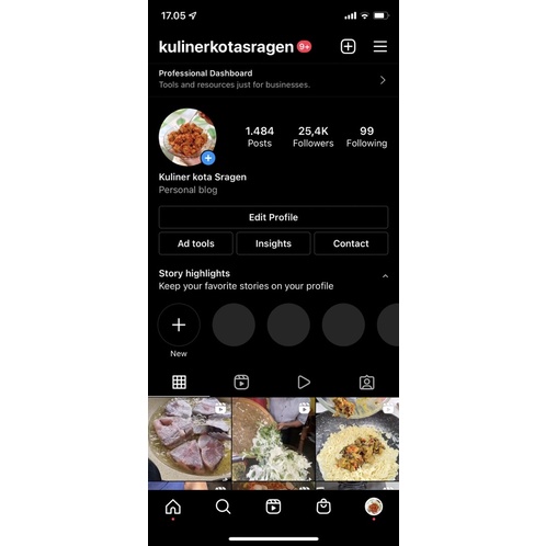 Paid promote / Endorse brand makanan di Instagram termurah