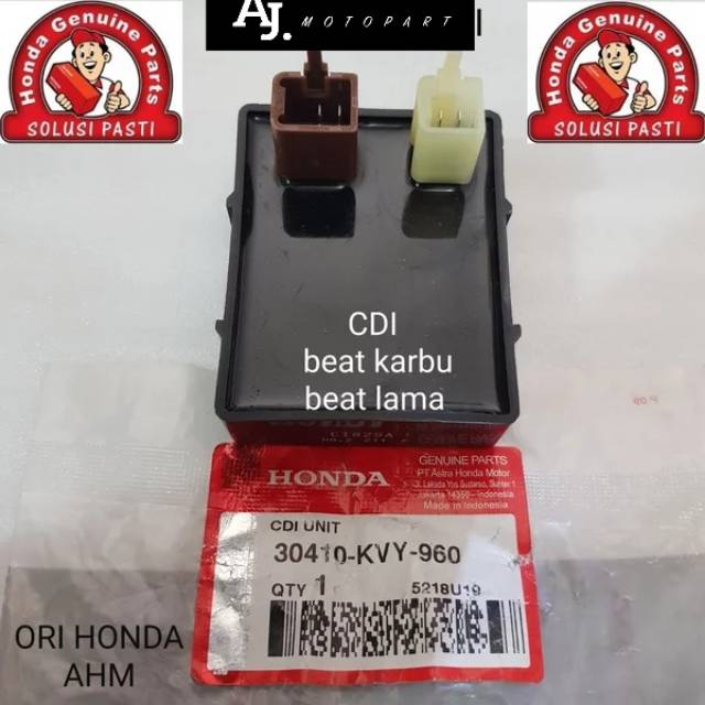 cdi unit cdi beat karbu beat lama ori honda ahm asli honda