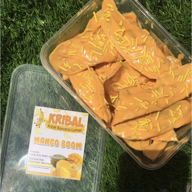 

[DIST] Mango Boom Snack/Cemilan KRIBAL (Keripik Banana Lumer) Keripik Pisang | FIRST HAND