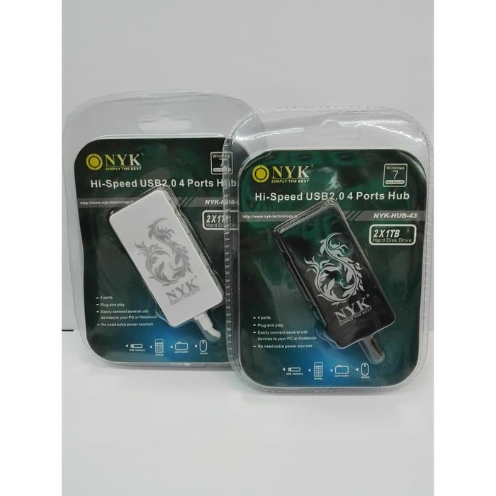USB HUB NYK 4 PORT IN 43 2.0 SUPPORT 2 TB HDD