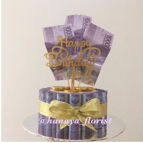 money cake / cake uang / kue ulangtahun / kue uang