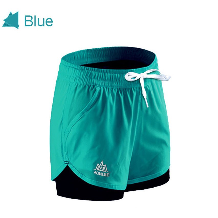 AONIJIE Quick Dry Shorts, Celana lari wanita, trail - TOSCA- FEMALE