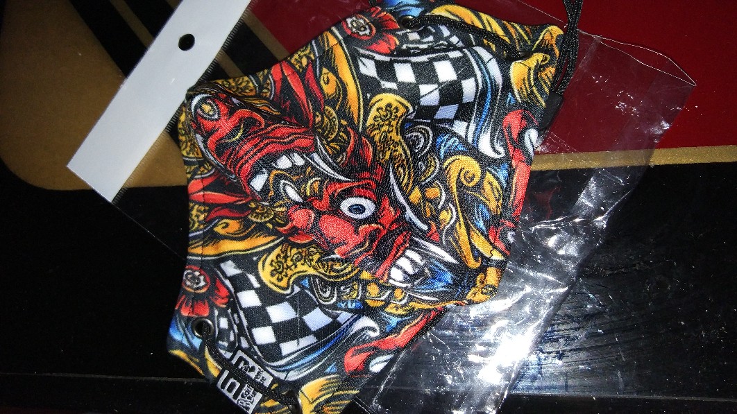 [cod] Masker 3ply Fashion Print Two Face 3r Barong Art 6