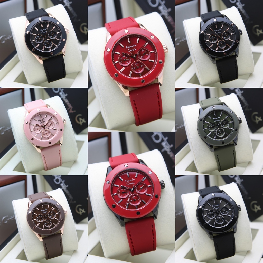 ALEXANDRE CHRISTIE AC 2989 AC2989 BFR RUBBER JAM WANITA ORIGINAL