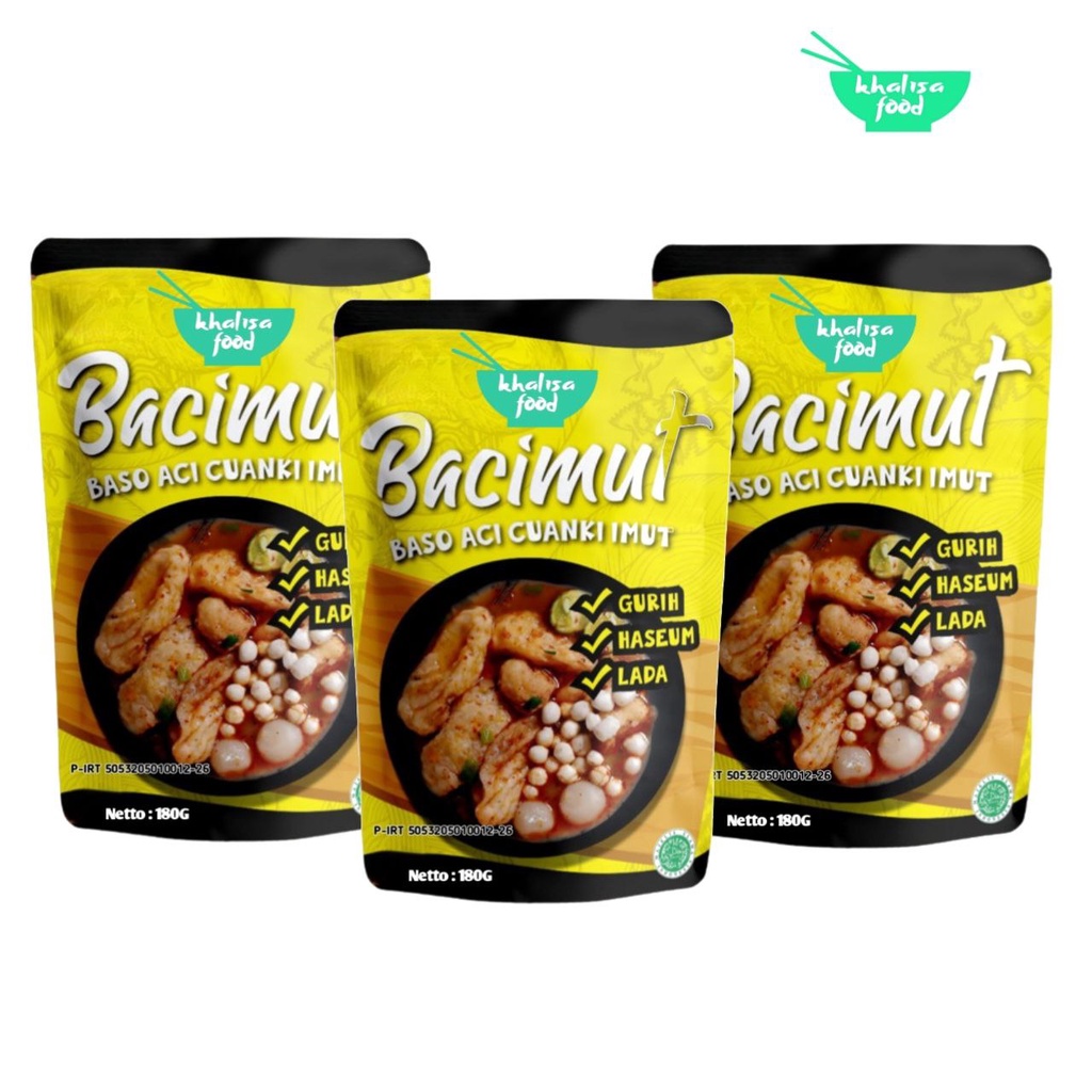 

Khalisa Food - Paket Bundling Baso Aci Bacimut (3pcs)