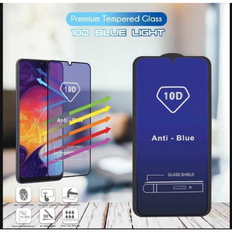 BOS - GROSIR TG 10D BLUE LIGHT | TEMPERED GLASS ANTI RADIASI ALL TYPE LENGKAP