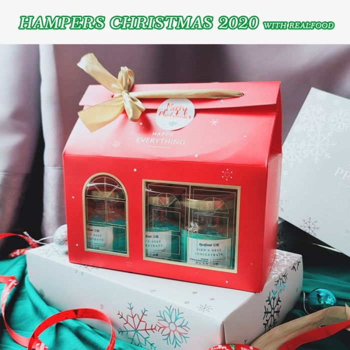 

Christmas - Hampers Realfood Edisi Natal Isi 6 Kado Mewah Elegan Minuman Walet