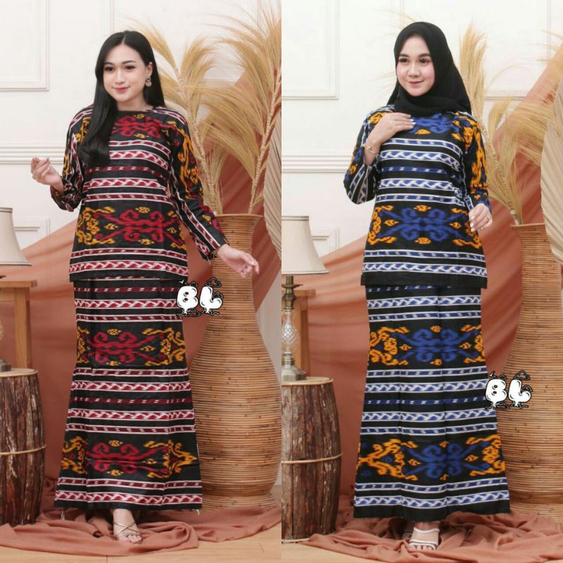 ROK DAN BLUS SETELAN LENGKAP BATIK RNB ORIGINAL MODERN SIZE M L XL