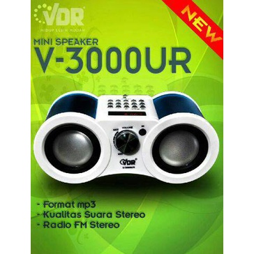 Speaker Mp3 VDR V3000UR  with USB/SD Card Function