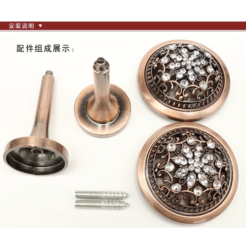 Gro 2pcs Kait Tiraigorden Bahan Metal Gaya Retro Heavy Duty Untuk Dekorasi Dinding