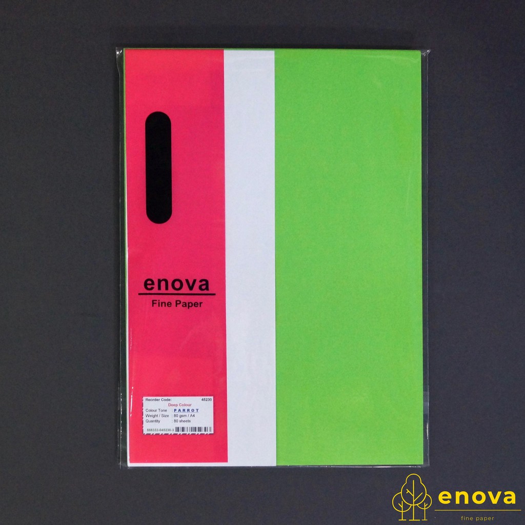 

Fancy Art Paper ENOVA | Deep Parrot | A4 80GSM (Hijau)