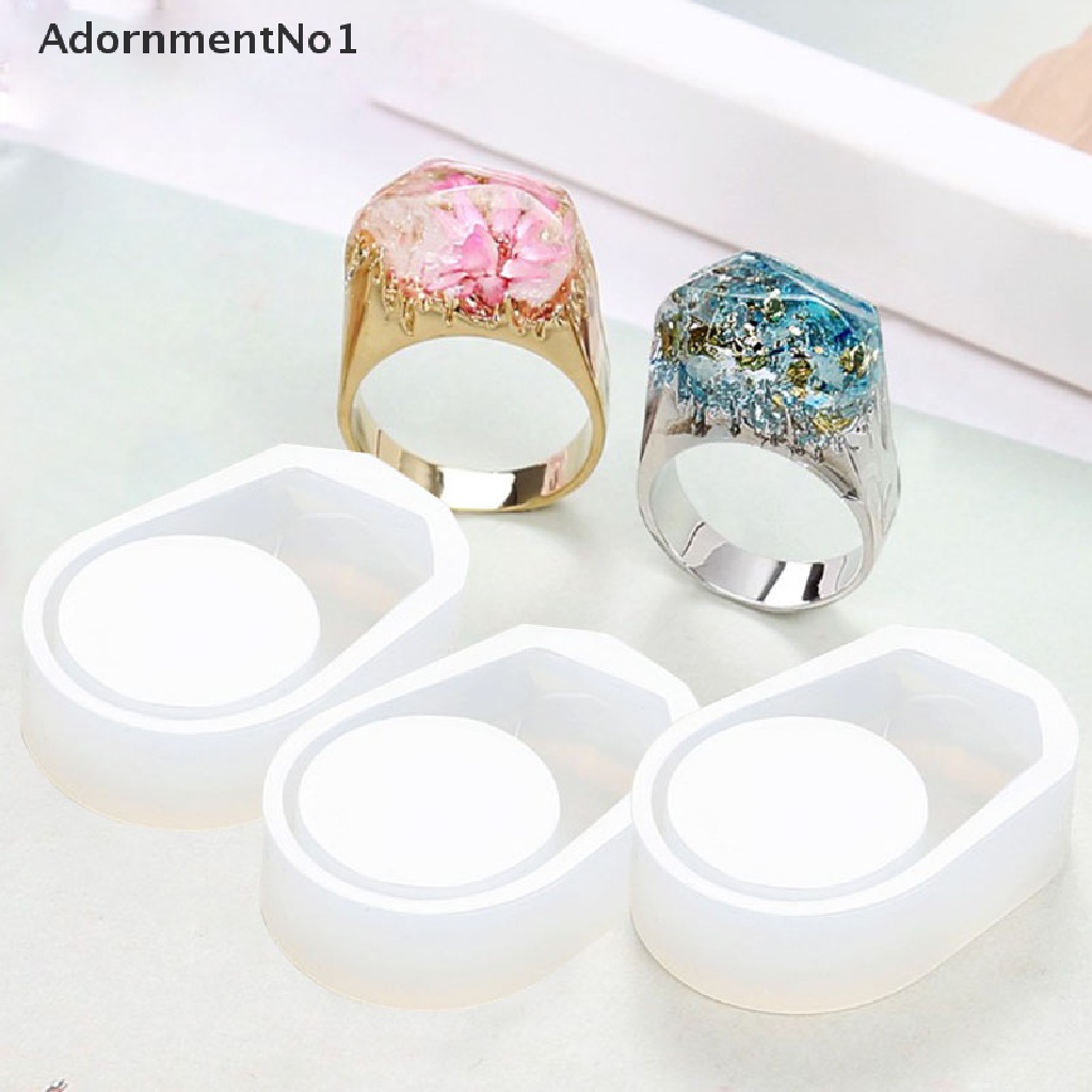 (AdornmentNo1) Cetakan Resin Bentuk Geometri Bahan Silikon Untuk Membuat Perhiasan DIY