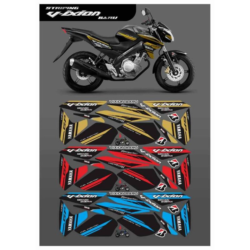 striping sticker variasi Yamaha Vixion nvl GP 2013/2014