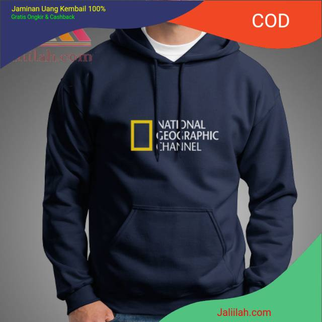 JAKET SWEATER HOODIE DEWASA NATIONAL GEOGRAPHIC CHANNEL