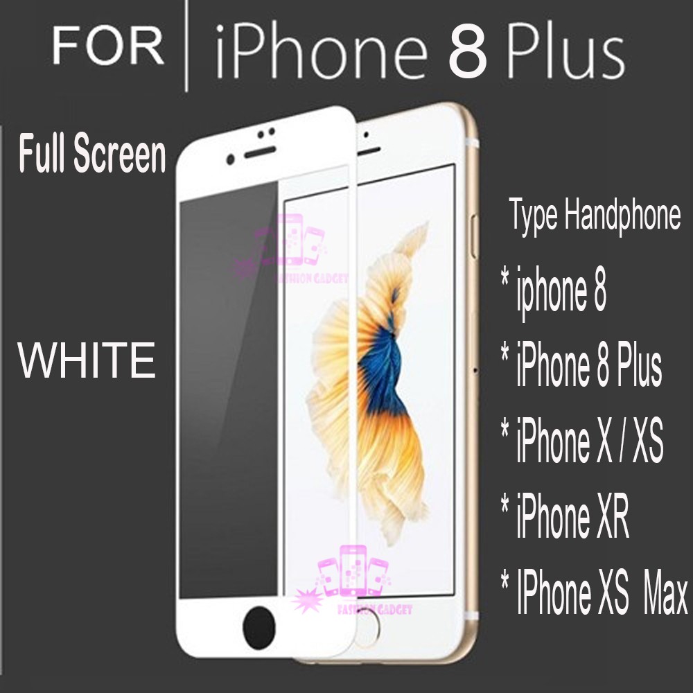 Tempered Glass For iPhone 8 / iPhone 8+ / iPhone X / iPhone XS / iPhone XR /iPhone XS Max Anti Gores Kaca Temper Glass Full Layar