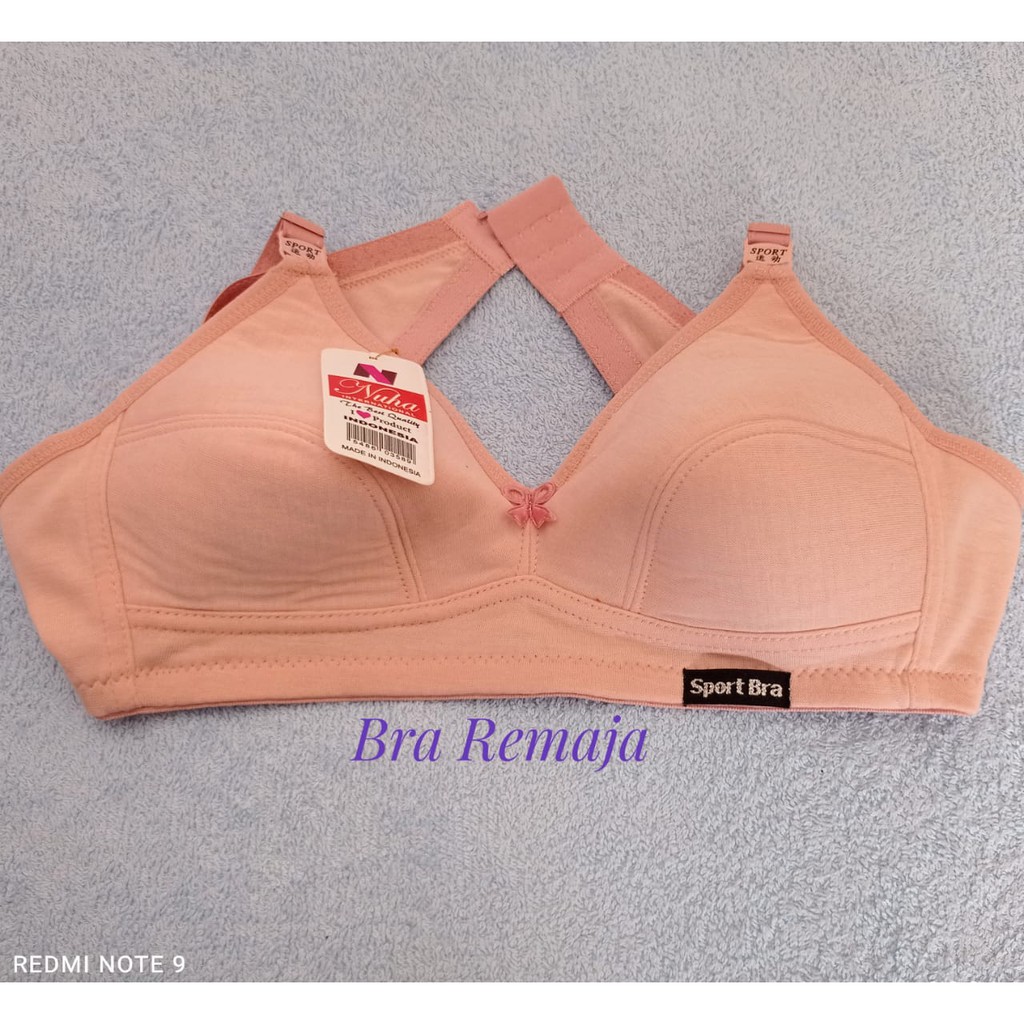 Bra Remaja/ Bh remaja, Sport Bra, Bra Wanita, Bra Cup Kecil, Bra Tanpa kawat dan busa, Sport Bra