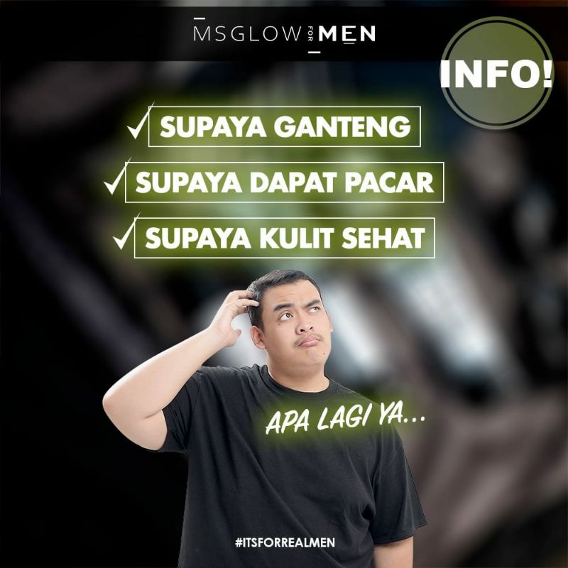 Ms glow for mens dijamin original 100%