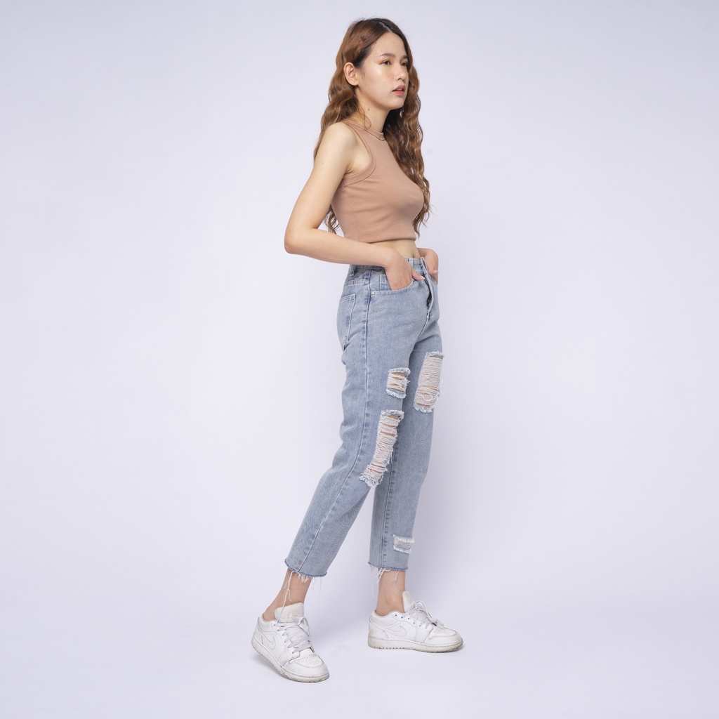 VIERLIN - Jeans 8806 - RIPPED JEANS WANITA