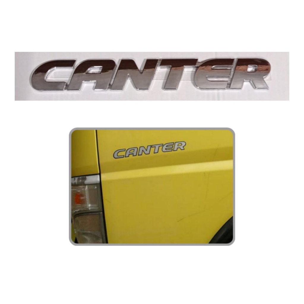 (ACC_KITA) STIKER EMBLEM LOGO CANTER CHROME