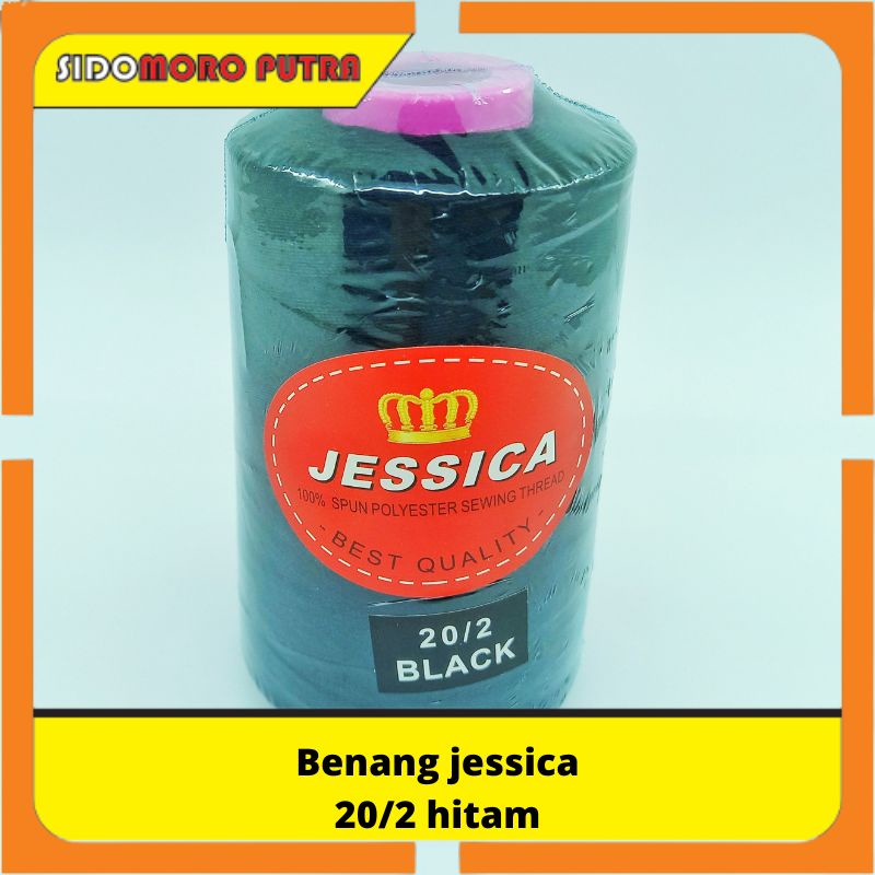 benang jessica 20/2 hitam