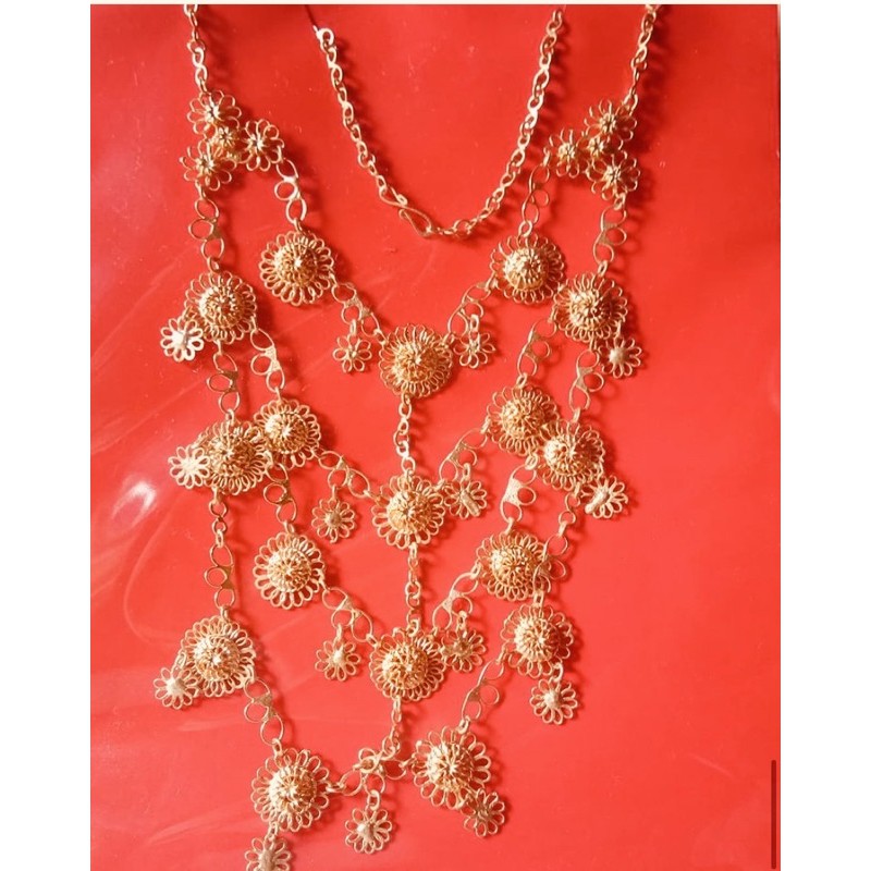 AKSESORIS PENGANTIN. KALUNG LACA VARIAN GOLD