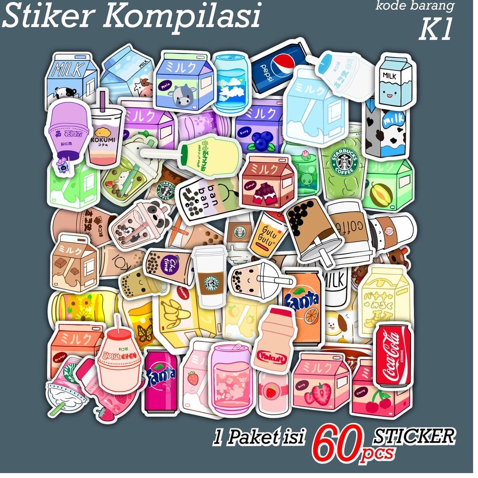 

ㅾ [ MAC ] 60 PCS STICKER BOTOL TUMBLR AESTHETIC ANTI AIR UNTUK LAPTOP CASE TUMBLER KOPER HP - K3 し