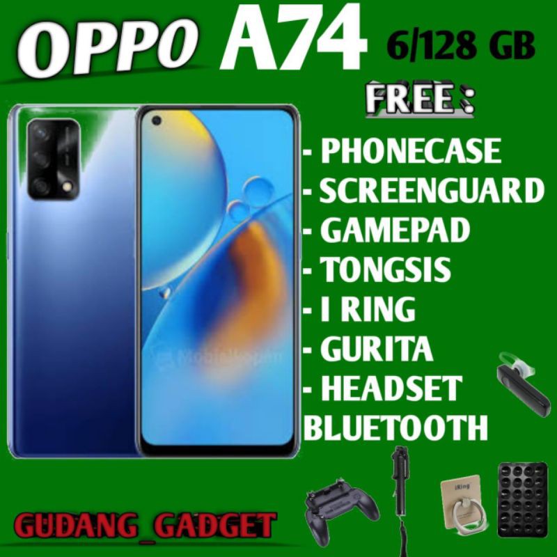 OPPO A74 5G & 4G 6/128 RAM 6GB ROM 128GB GARANSI RESMI