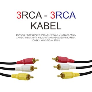 KABEL RCA TO RCA 1.5 / KABEL AV VIDEO 1.5 / AUDIO 3-3 HIGH QUALITY
