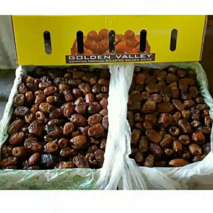 

Kurma Mesir Golden Valley/Giza/Alwahana/Barokah/Saffa 10kg