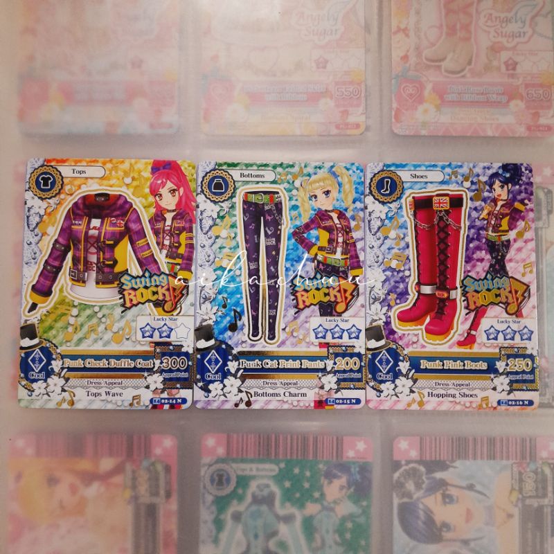 Jual AIKATSU Punk Set Swing Rock Normal Seira Yurika Aoi Indonesia