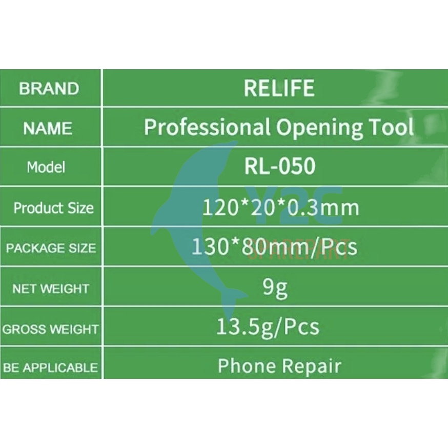 OPENING TOOLS RELIFE RL-050 / ALAT BUKA LCD TOUCHSCREEN TASKRIN LAYAR SENTUH TC / ALAT SERVIS HP