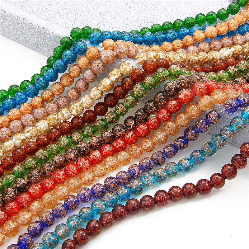 10Pcs Warna-warni Bulat 8 Mm 10 Mm 12 Mm Buatan Tangan Luminous Lampwork Kaca Manik-manik Longgar untuk Membuat Perhiasan DIY Kerajinan Temuan