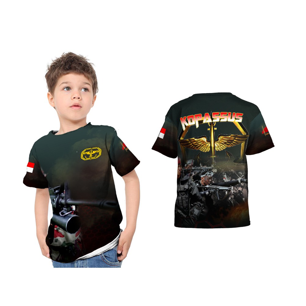 [Riashop]Kaos Kopassus Anak | Kaos Kopassus Murah | Kaos KOPASSUS Original | Kaos Kopassus