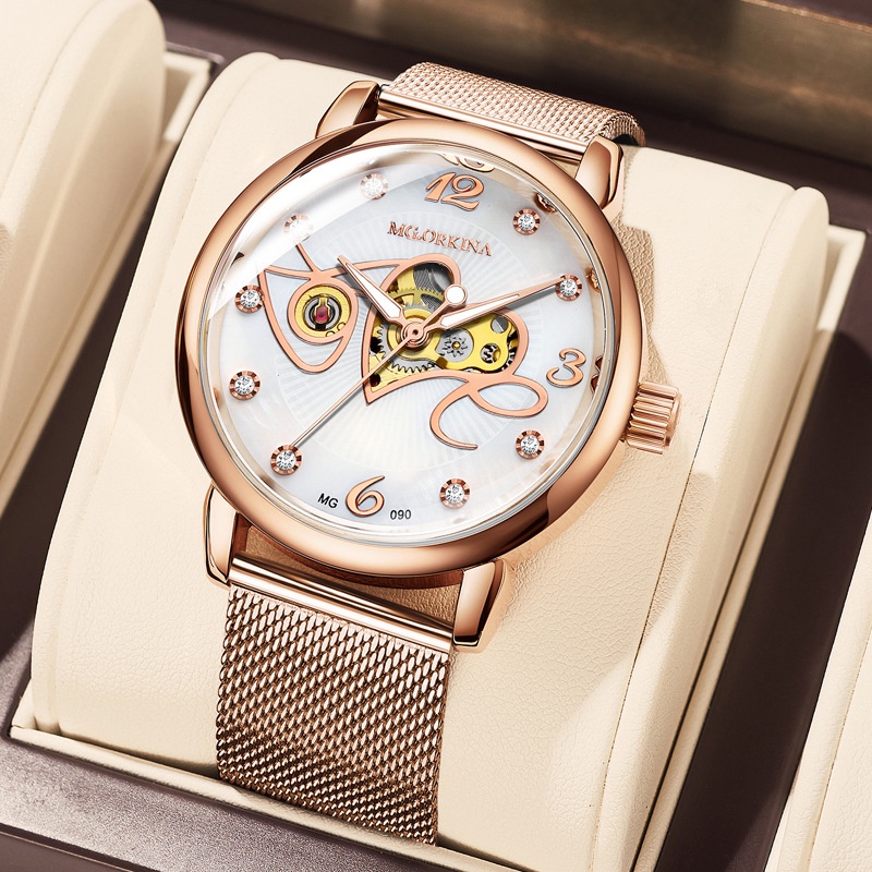 ﹊✤Pabrik penjualan panas langsung jam tangan wanita jam tangan mekanik versi Korea dari jam tangan m