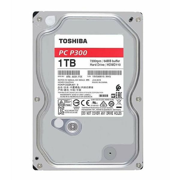 harddisk internal toshiba 1tb sata3 7200rpm   p300 series