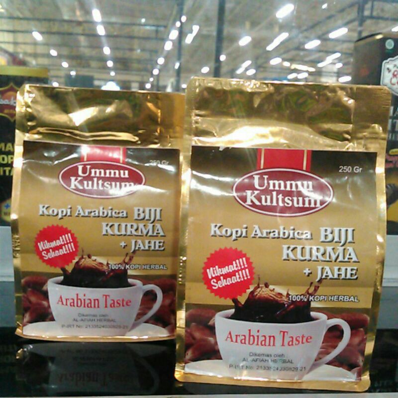 

KOPI ARABICA BIJI KURMA + JAHE - 100% KOPI HERBAL ISI 250 GR