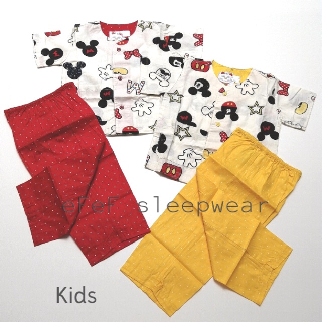 Piyama NiQta Mickey anak size 130-150