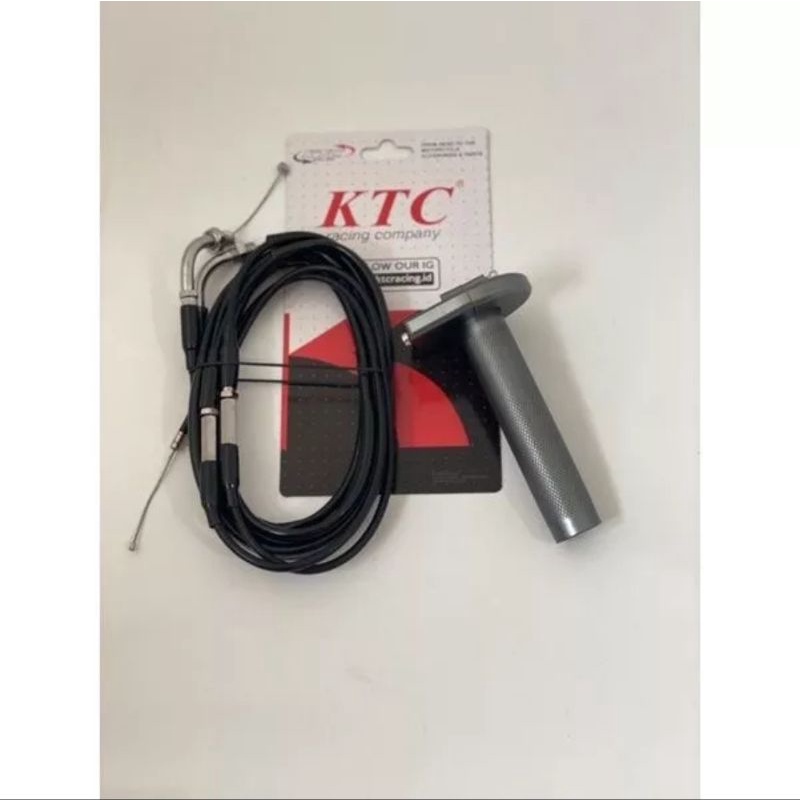 Gas spontan aktif KTC original universal 2 kabel selongsong gas spontan aktif KTC RACING original universal