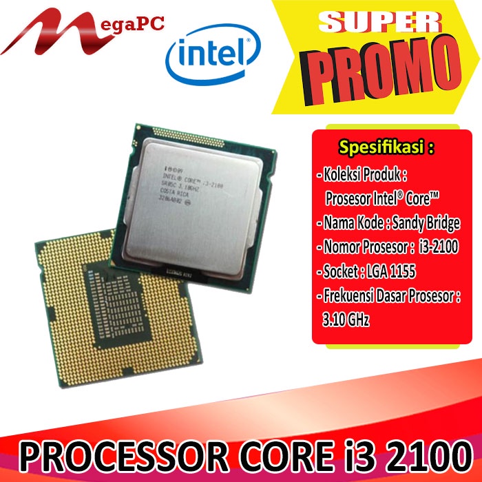 Processor Intel Core i3 2100/2120 Soket 1155 GEN 2